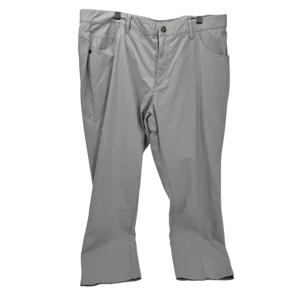 adidas Golf Pants Mens 38x32 (39x30 ACTUAL) Gray Adicross Activewear Nylon Blend